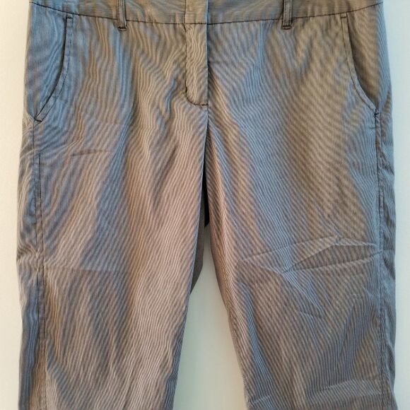 Daisy Fuentes Moda Wide-Waistband Taupe Combo Capri Pants - Size 8 - Lightweight - Picture 4 of 16